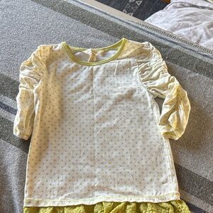 Matilda Jane Yellow Polka Dot Long Sleeve Tee